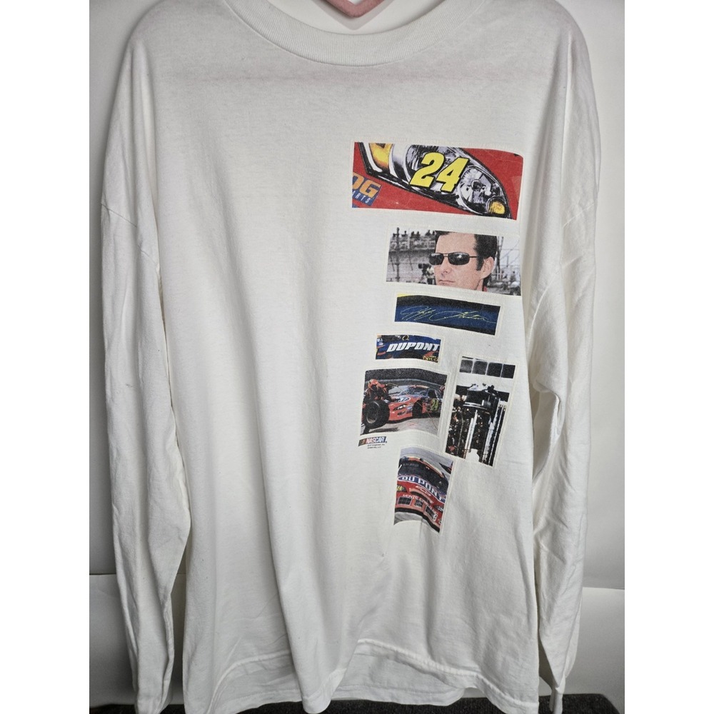 Chase Authentics Nascar Jeff Gordon L/s Shirt Size Large T-shirt Photo Collage